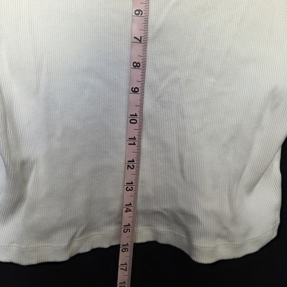 Dickies Cream Button-Up Top Size Large - Picture 5 of 7